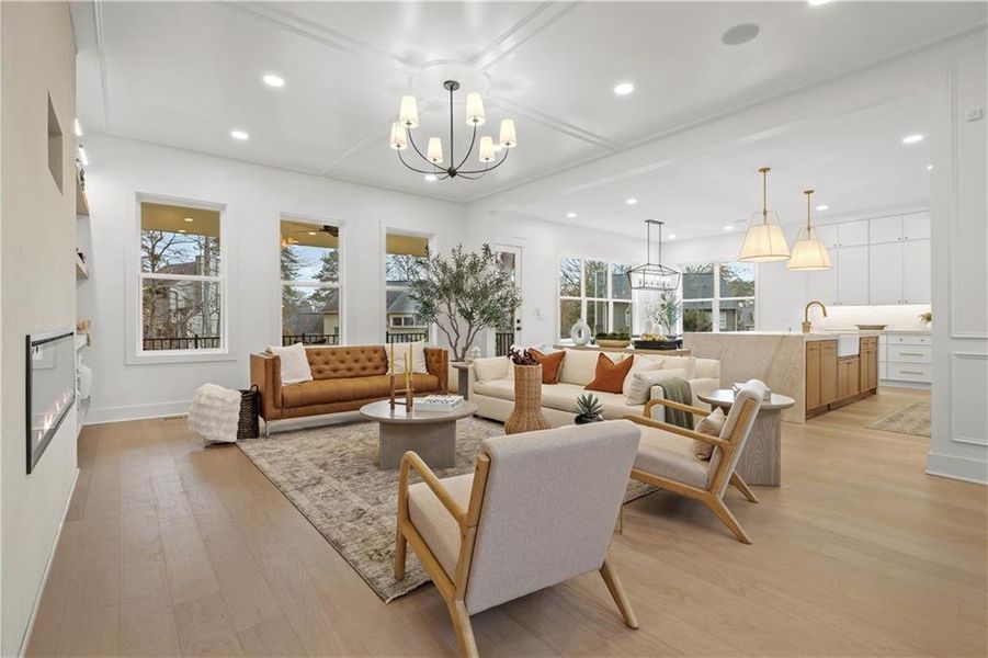 Furnished interior view inside a new home in , Johns Creek (Image 8).