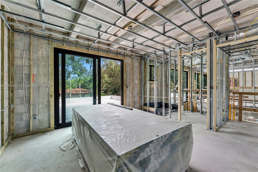 In-progress construction of a new home in , Miami Shores, FL (Image 4).