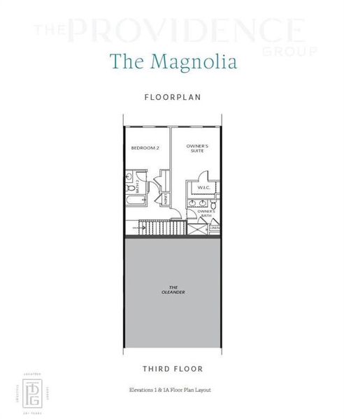 2D floor plan layout of this home in Market Square at Sawnee Village, Cumming, GA (Image 8).
