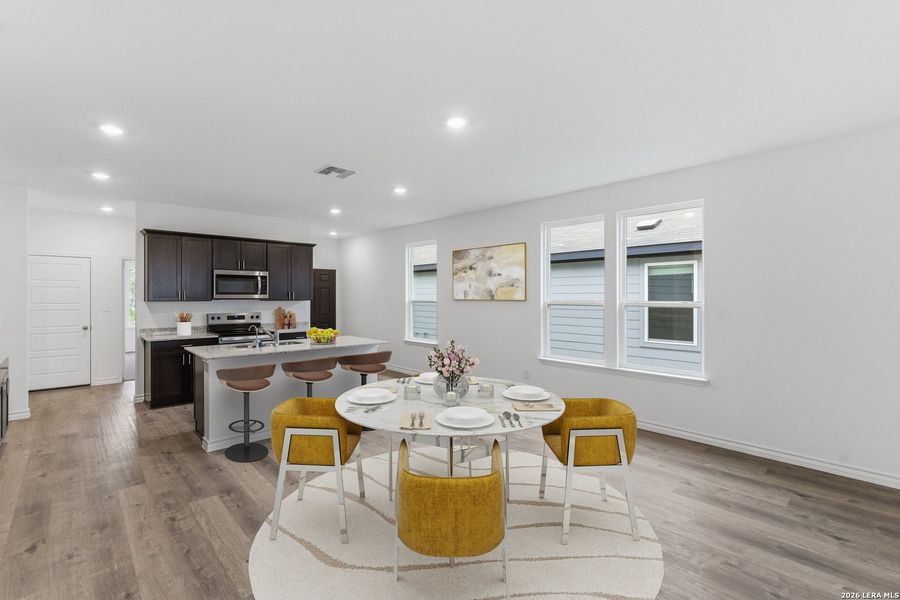 Furnished interior view inside a new home in The Overlook at Creekside, New Braunfels (Image 16).