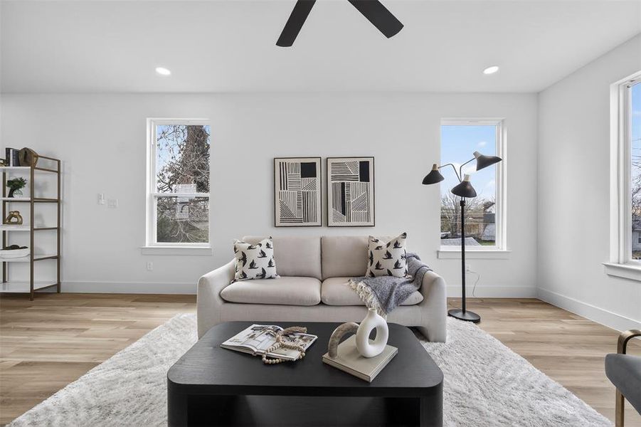 Furnished interior view inside a new home in , Dallas (Image 10).