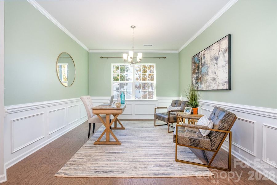 Furnished interior view inside a new home in , Charlotte (Image 36).