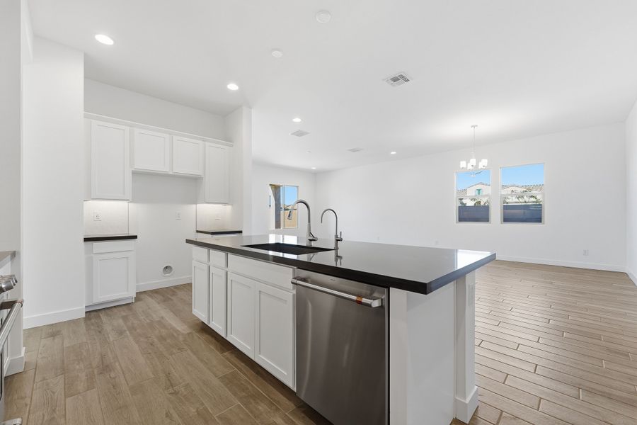 Furnished interior view inside a new home in Combs Ranch, San Tan Valley (Image 9).