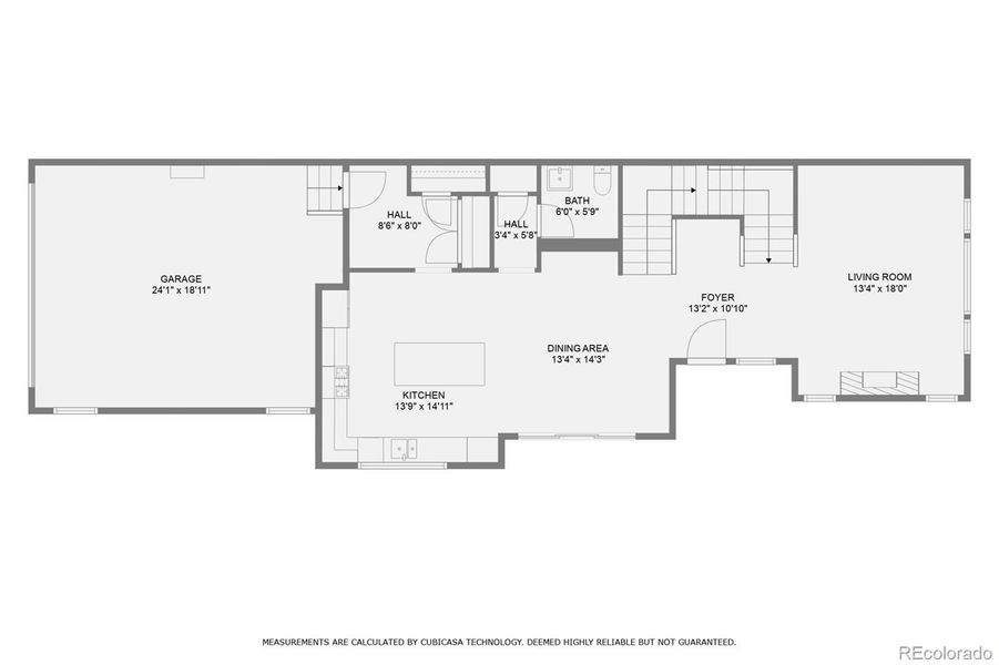 2D floor plan layout of this home in , Denver, CO (Image 3).