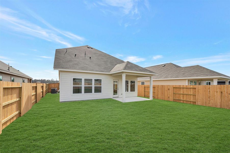 Exterior details and patio area of a home in Indian Springs, Crosby (Image 15). Exterior details and patio area of a home in Indian Springs, Crosby (Image 15).