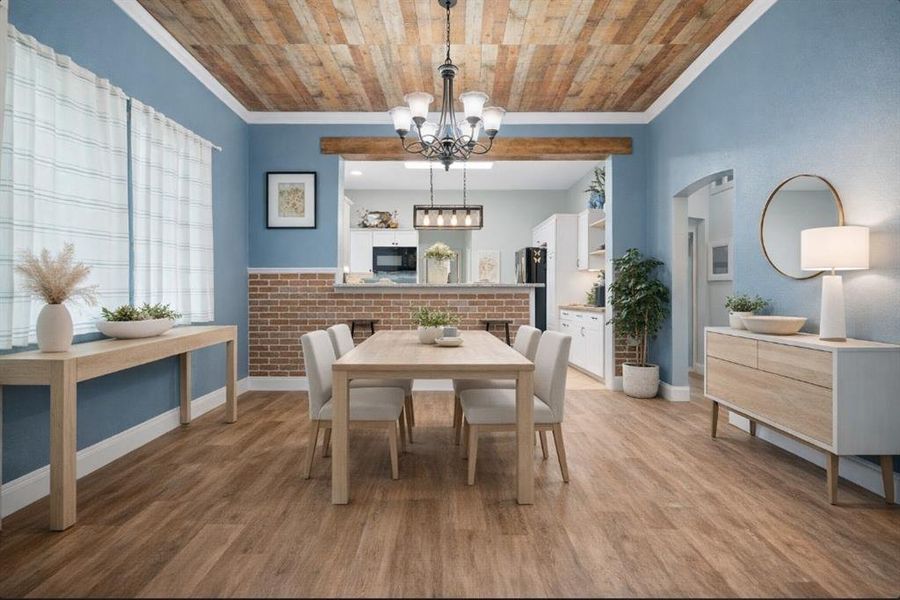 Furnished interior view inside a new home in , Mineral Wells (Image 8).