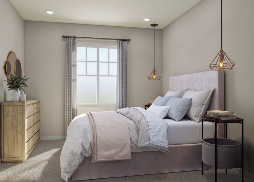 Representative furnished interior of a home built from the 2804 by Tri Pointe Homes in The Aurora Highlands, Aurora (Image 6).