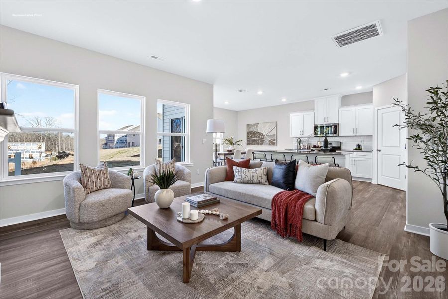 Furnished interior view inside a new home in Zion Springs, Hickory (Image 7).