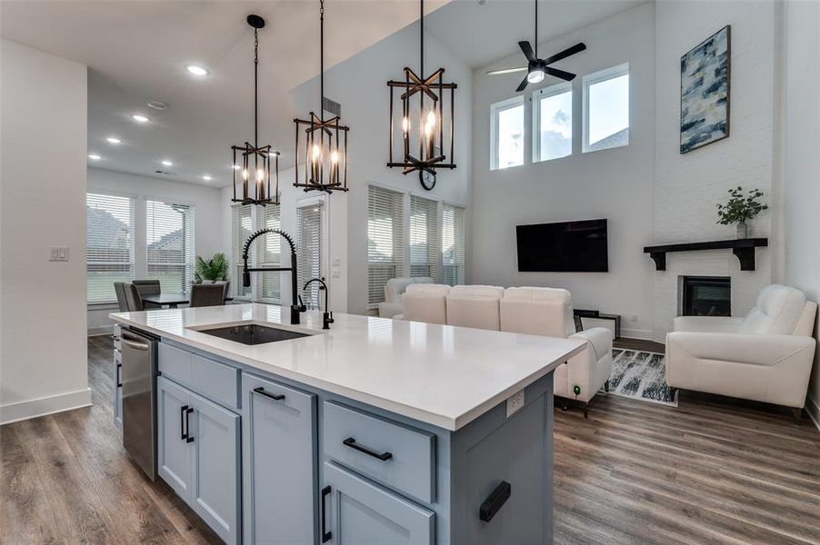 Furnished interior view inside a new home in Sandbrock Ranch: 50ft. lots, Aubrey (Image 24).