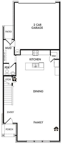 2D floor plan layout for the Lavon by Impression Homes in Timber Ridge, Corinth, TX (Image 3). 2D floor plan layout for the Lavon by Impression Homes in Timber Ridge, Corinth, TX (Image 3).