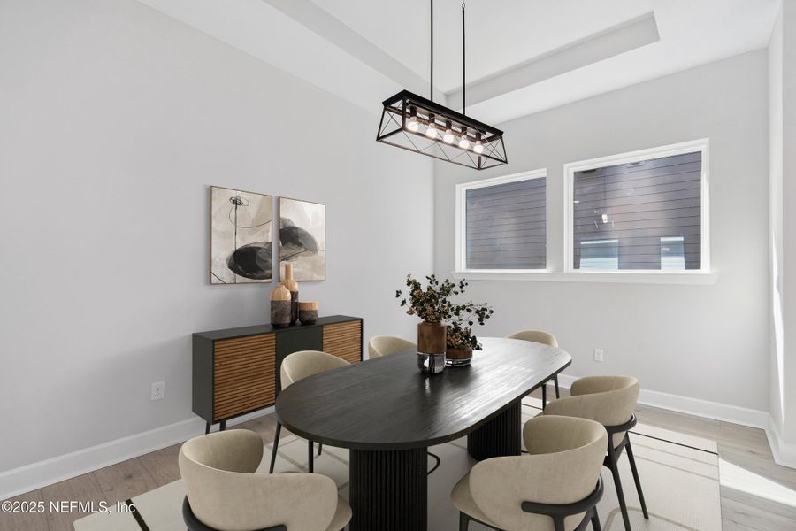 Furnished interior view inside a new home in Crosswinds 40’, Ponte Vedra (Image 15).