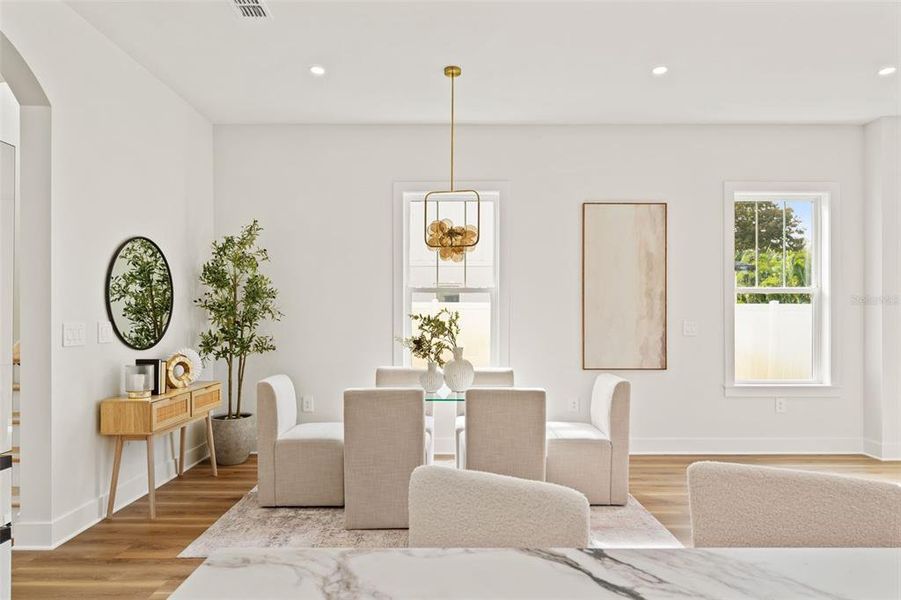 Furnished interior view inside a new home in , Seminole (Image 9).