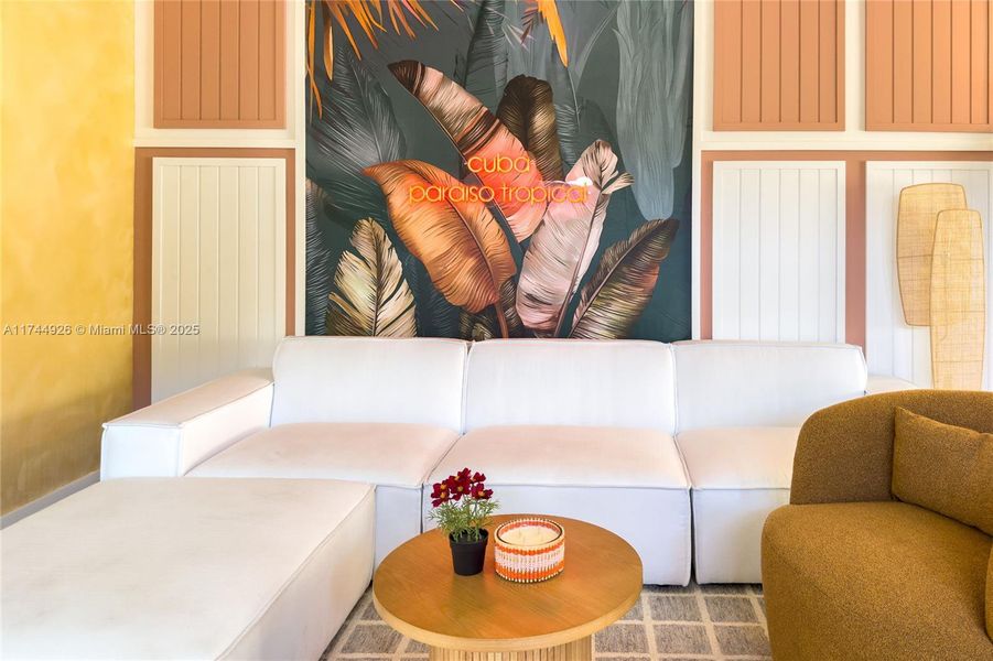 Furnished interior view inside a new home in , Miami (Image 15).