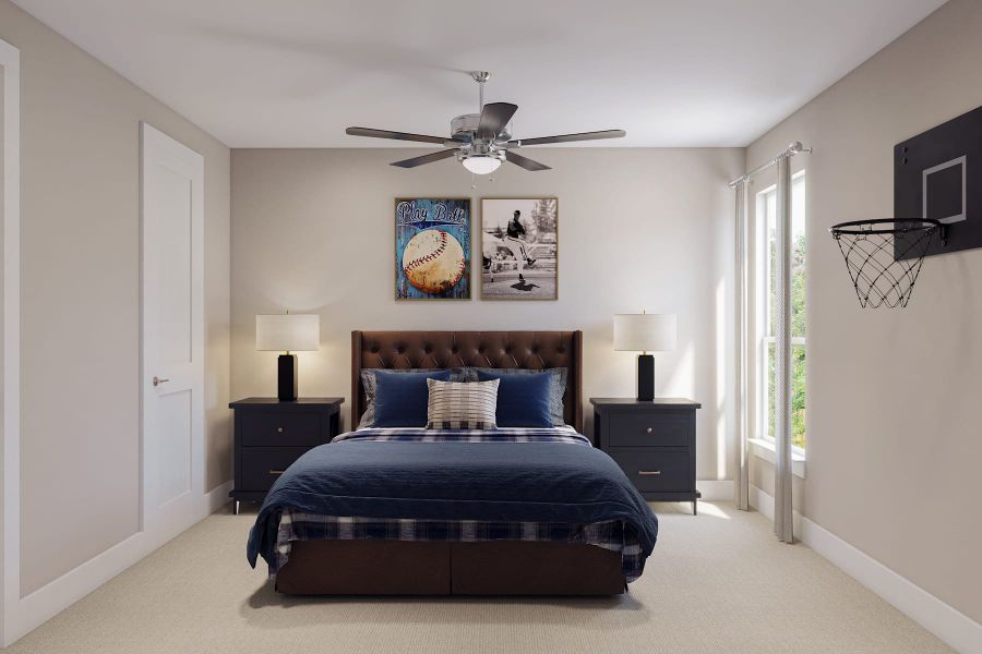 Furnished interior in a model home at Harvest Green in Richmond (Image 7).