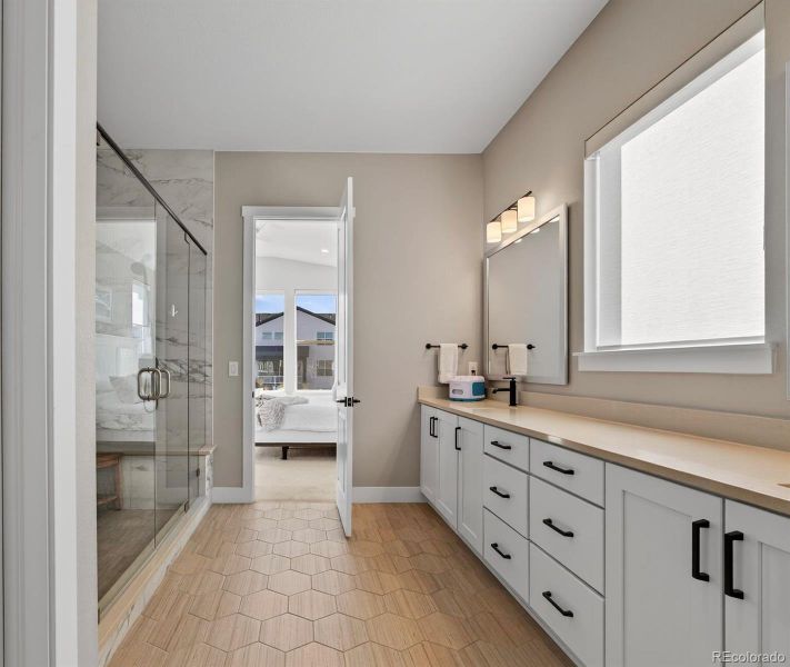 Furnished interior view inside a new home in Montaine, Castle Rock (Image 15).