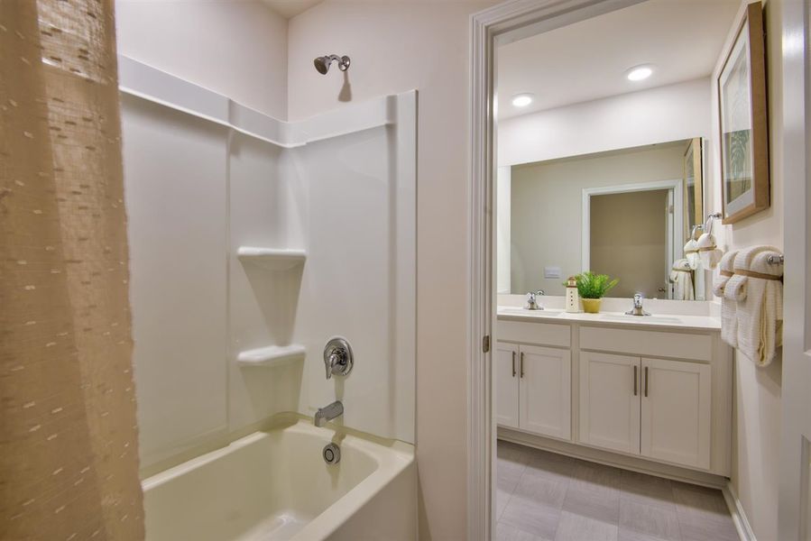 Representative furnished interior of a home built from the HAYDEN by D.R. Horton in Bedford Place, Wilson (Image 42). Representative furnished interior of a home built from the HAYDEN by D.R. Horton in Bedford Place, Wilson (Image 42).