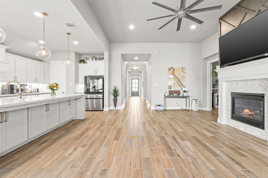 Furnished interior view inside a new home in Trinity Falls, McKinney (Image 9).