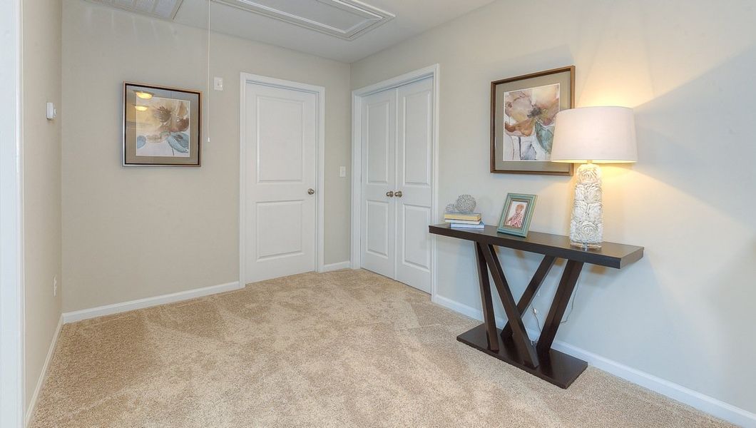 Representative furnished interior of a home built from the Fleetwood by D.R. Horton in Chumley Estates, Reidville (Image 32). Representative furnished interior of a home built from the Fleetwood by D.R. Horton in Chumley Estates, Reidville (Image 32).