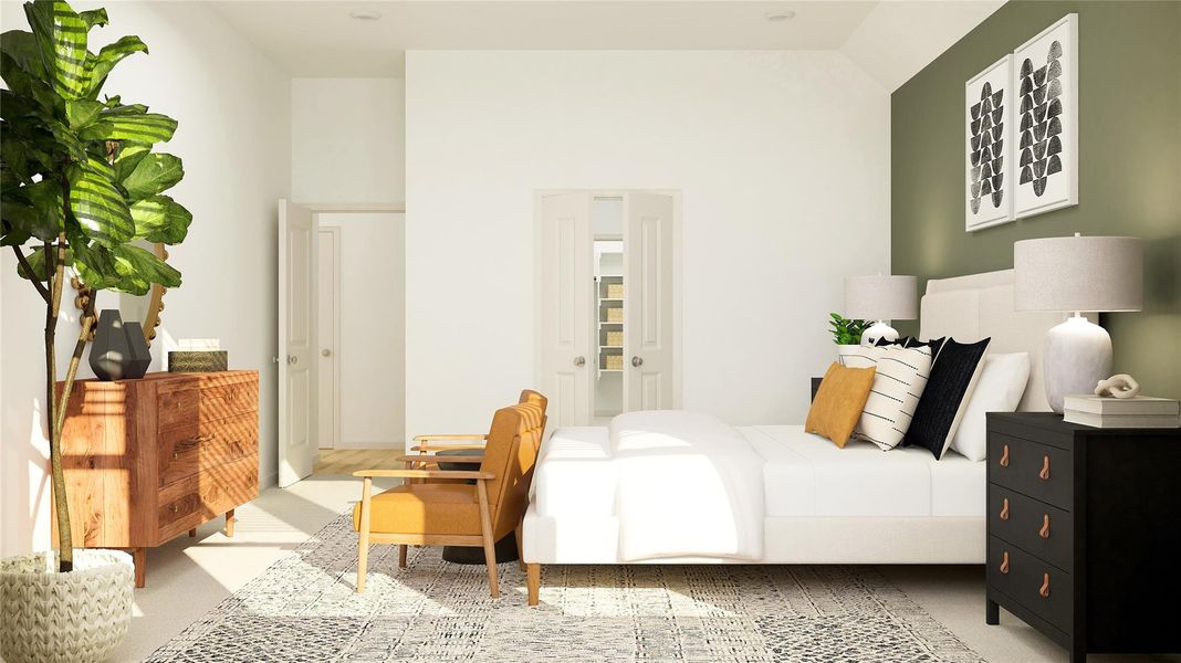 Furnished interior view inside a new home in Samara, League City (Image 10).