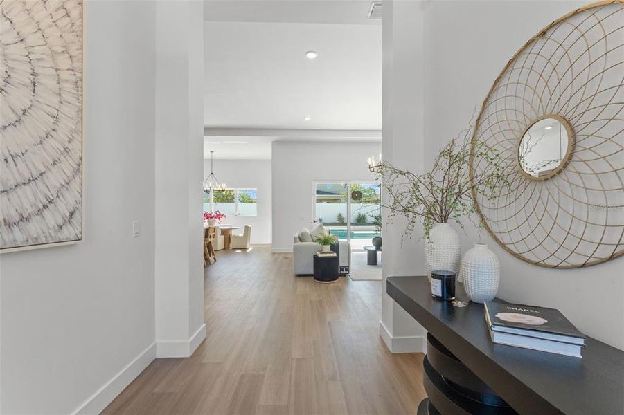 Furnished interior view inside a new home in , Wesley Chapel (Image 28). Furnished interior view inside a new home in , Wesley Chapel (Image 28).