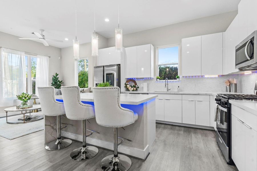 Furnished interior view inside a new home in , Houston (Image 39).