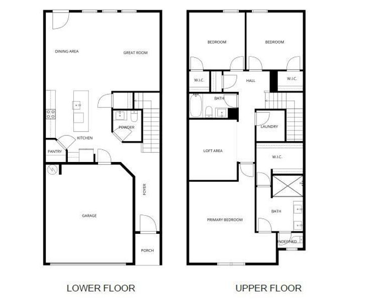 2D floor plan layout of this home in , Norcross, GA (Image 5).