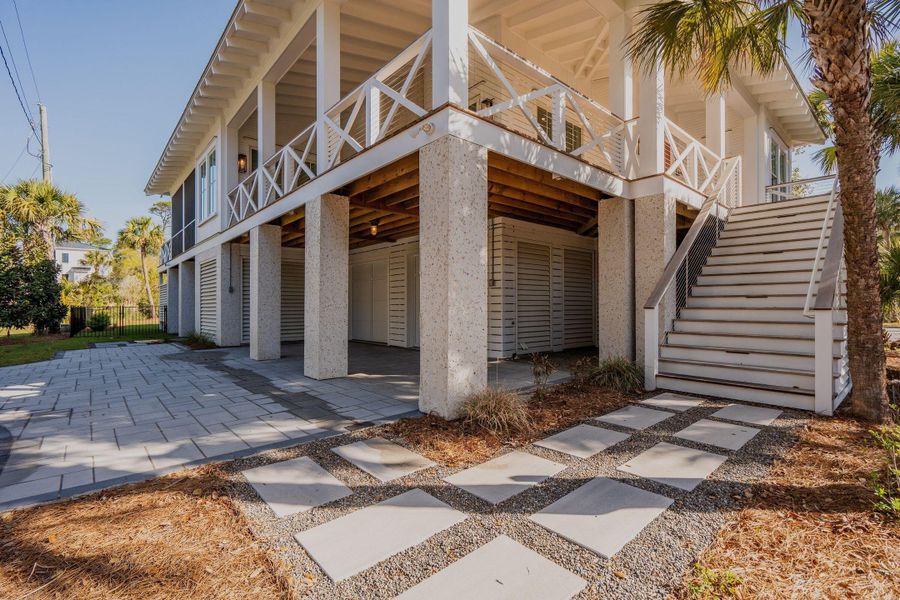 Exterior details and patio area of a home in , Folly Beach (Image 57).
