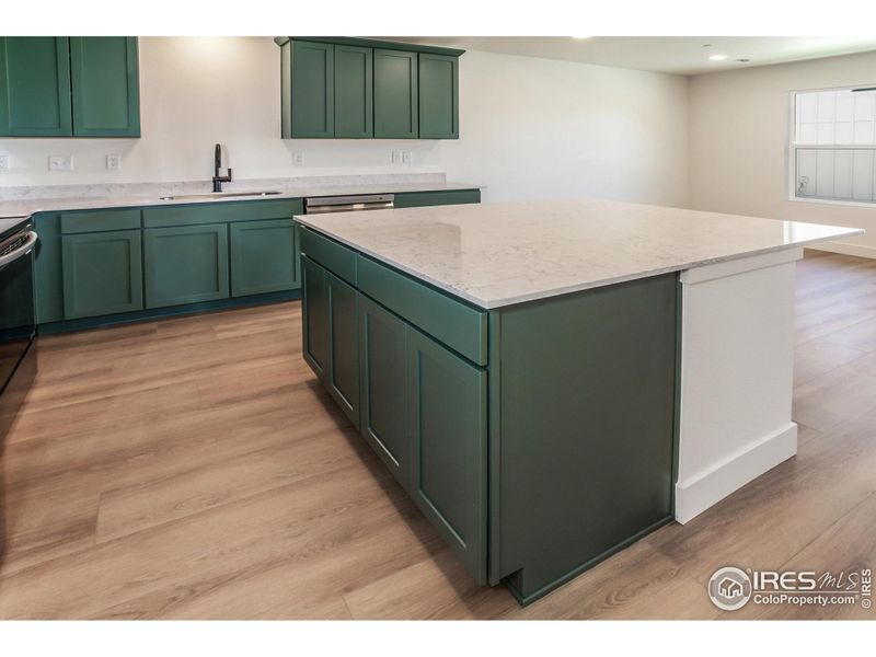 An abundance of cabinetry for storage!