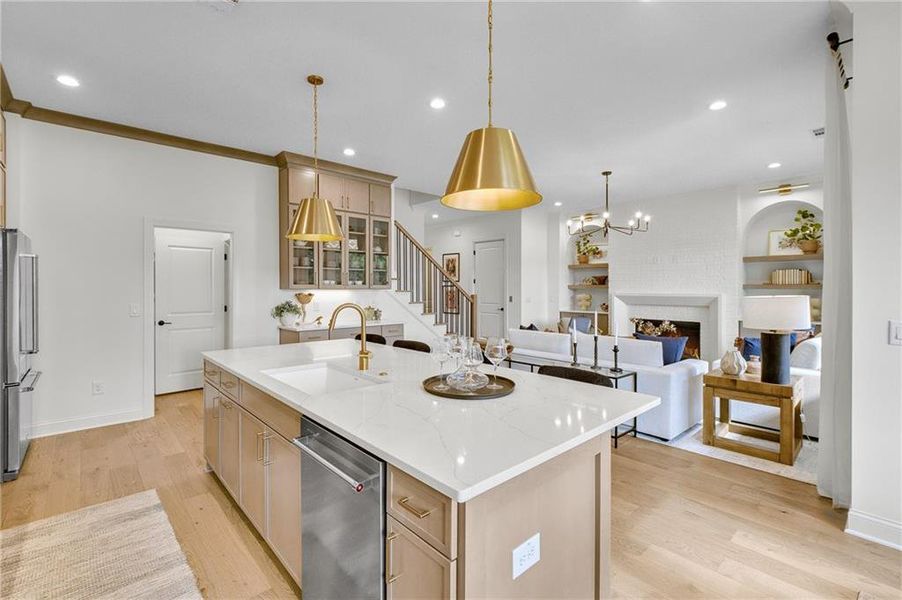Furnished interior view inside a new home in Laurel View, Suwanee (Image 16). Furnished interior view inside a new home in Laurel View, Suwanee (Image 16).