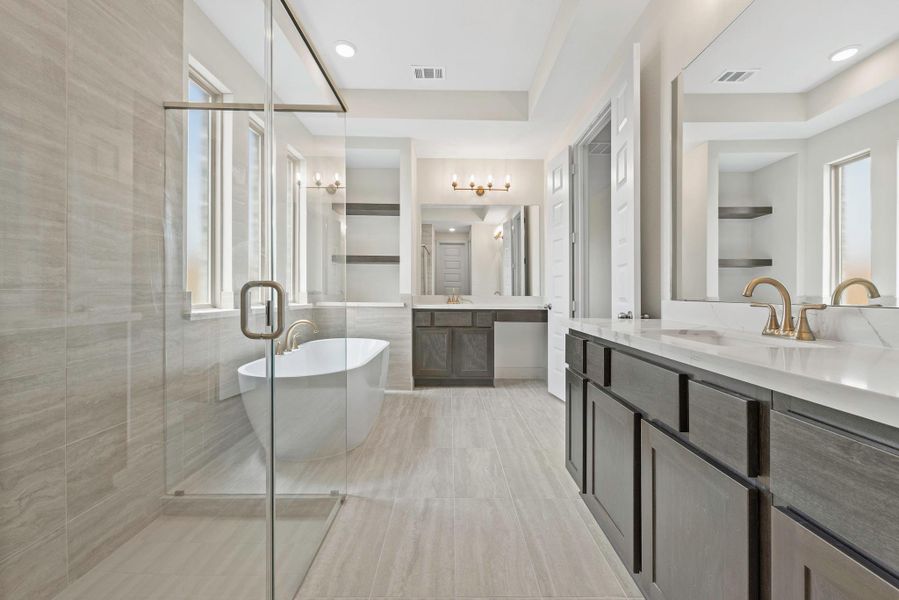 Furnished interior view inside a new home in Bridgeland, Cypress (Image 6).