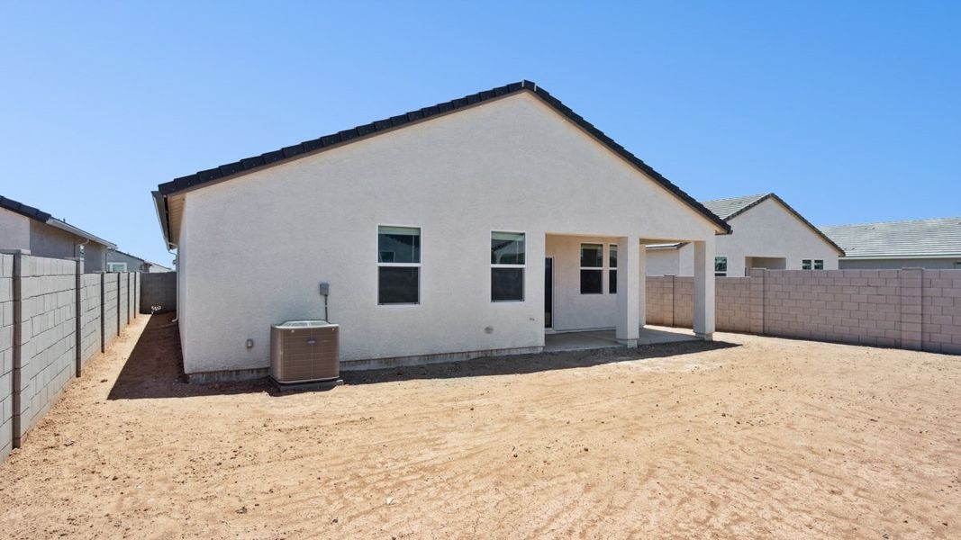 Exterior details and patio area of a home in Carlton Commons, Casa Grande (Image 3). Exterior details and patio area of a home in Carlton Commons, Casa Grande (Image 3).