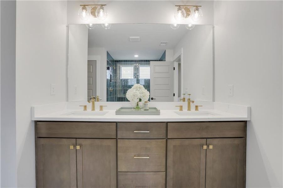 Furnished interior view inside a new home in , Cartersville (Image 46).