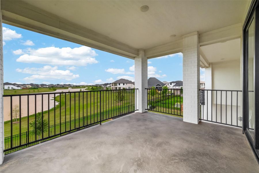 Exterior details and patio area of a home in , Brookshire (Image 32).