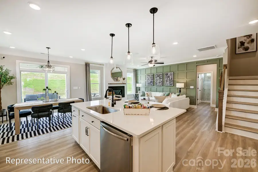 Furnished interior view inside a new home in Robinson Oaks, Gastonia (Image 5).