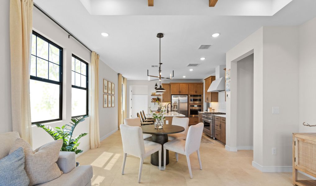 Dining area adjacent to kitchen