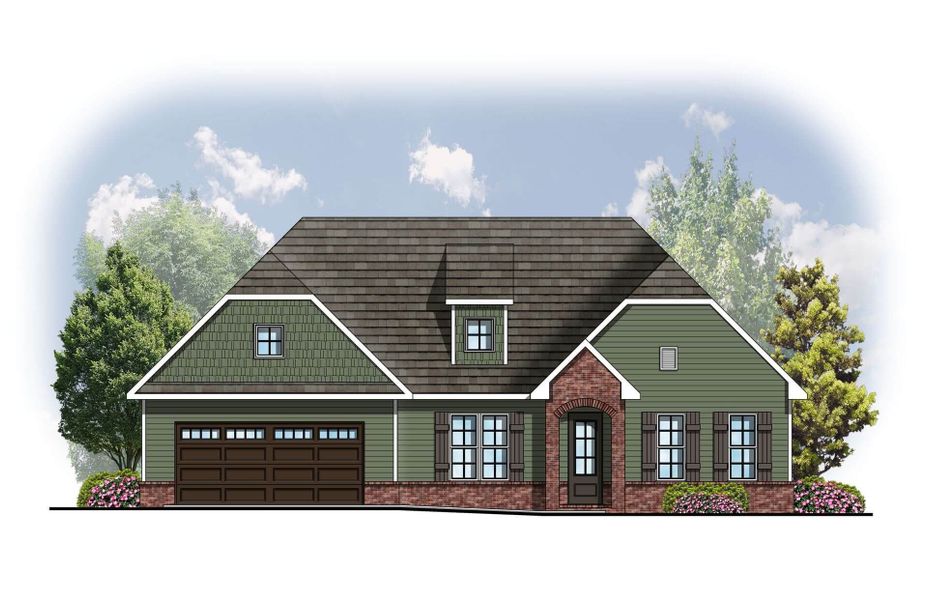 Representative rendering of the exterior for the Willow by Cook Bros. Homes (Image 5). Representative rendering of the exterior for the Willow by Cook Bros. Homes (Image 5).