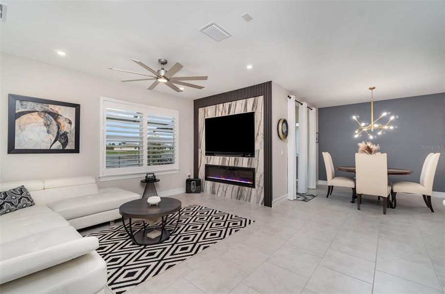 Furnished interior view inside a new home in , Punta Gorda (Image 8).