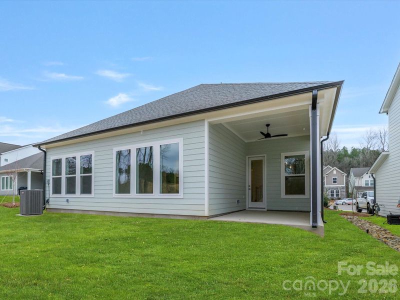 Exterior details and patio area of a home in North Creek Village, Huntersville (Image 4). Exterior details and patio area of a home in North Creek Village, Huntersville (Image 4).