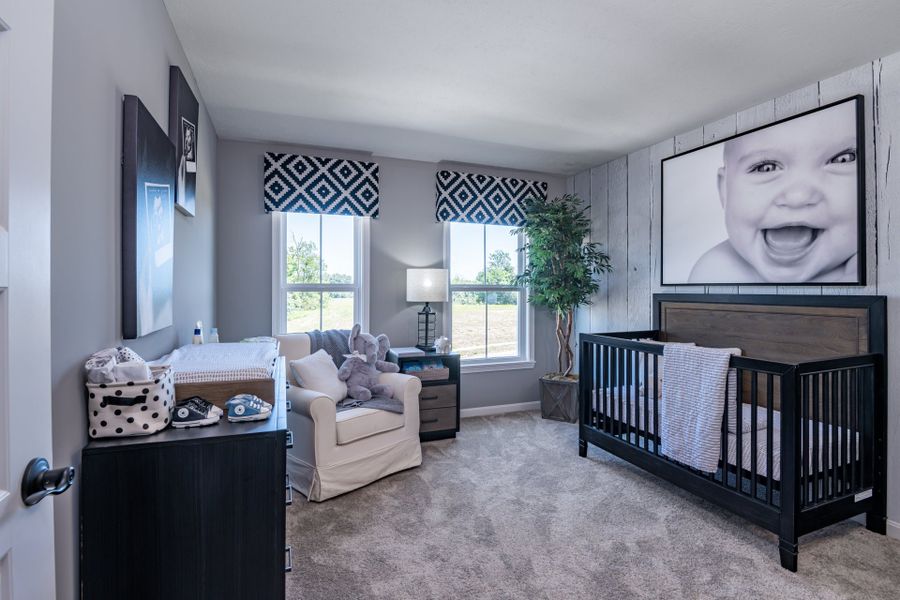 Furnished interior view inside a new home in Bridle Run, Louisville (Image 33). Furnished interior view inside a new home in Bridle Run, Louisville (Image 33).