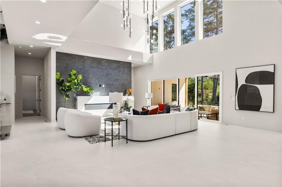 Furnished interior view inside a new home in , Atlanta (Image 51).