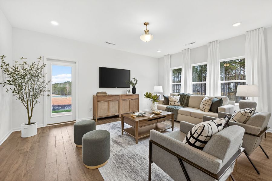 Furnished interior view inside a new home in Edgewater - Lakeview Point, Lancaster (Image 12). Furnished interior view inside a new home in Edgewater - Lakeview Point, Lancaster (Image 12).