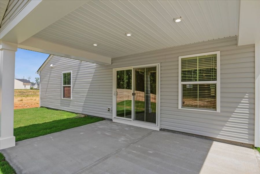Exterior details and patio area of a home in Wren Woods Ranches, Gray Court (Image 14). Exterior details and patio area of a home in Wren Woods Ranches, Gray Court (Image 14).