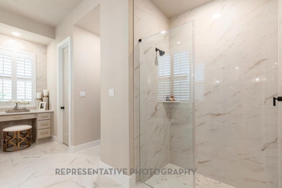 Furnished interior view inside a new home in Santa Rita Ranch: 90ft. lots, Liberty Hill (Image 18).