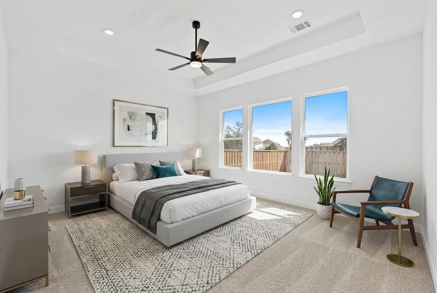 Furnished interior view inside a new home in Parmer Ranch 60, Georgetown (Image 10).