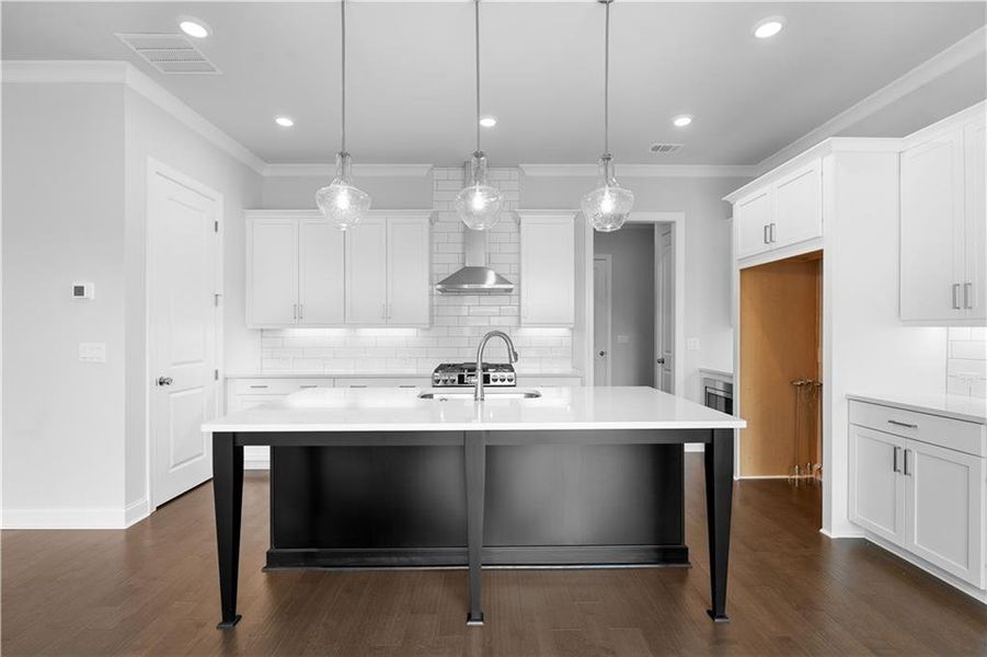 Furnished interior view inside a new home in Palisades Single Family, Cumming (Image 6).