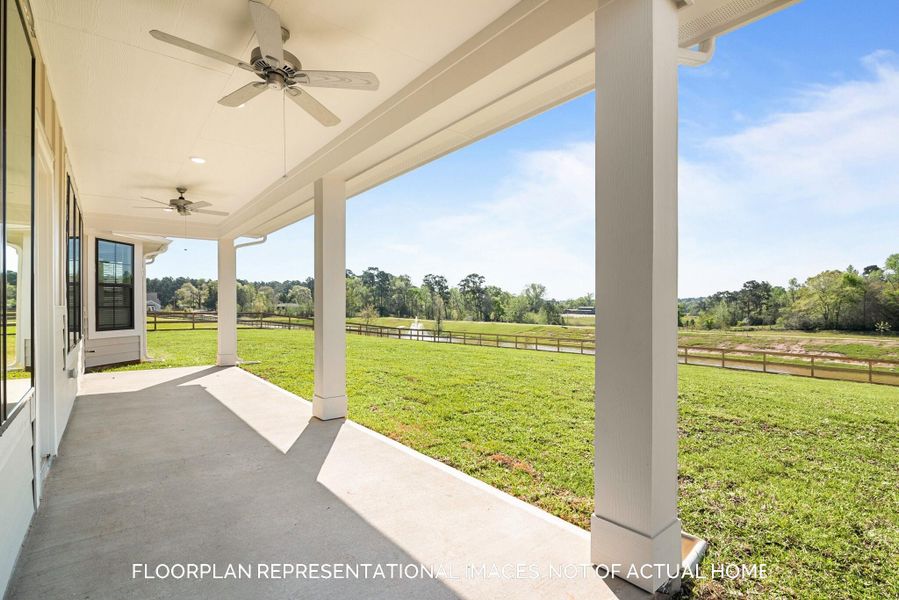 Exterior details and patio area of a home in Lone Star Landing, Montgomery (Image 3).