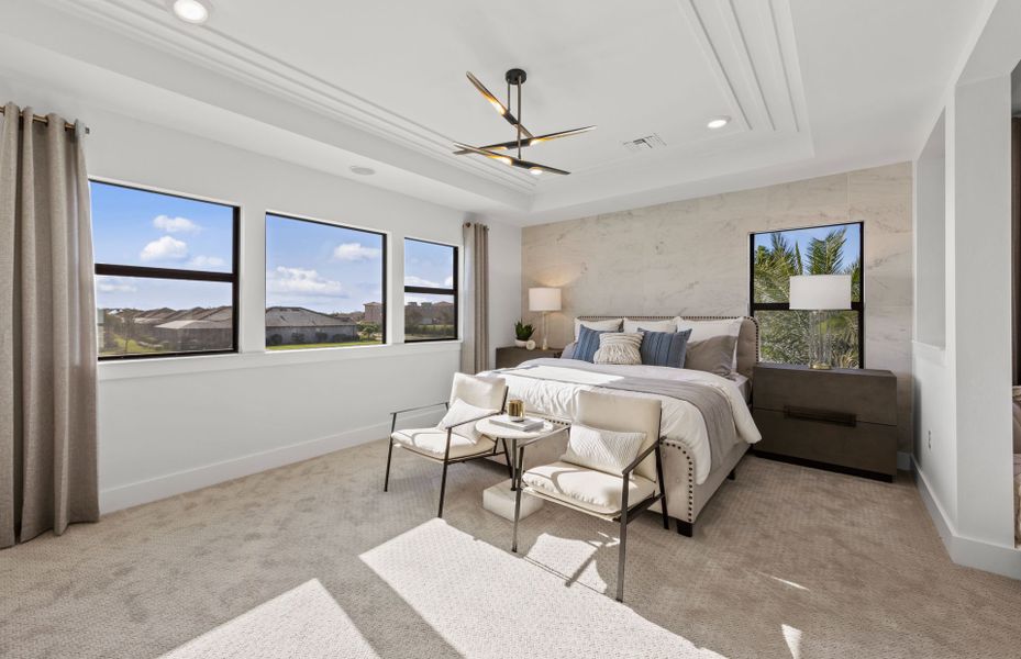 Owner's suite on second floor of home