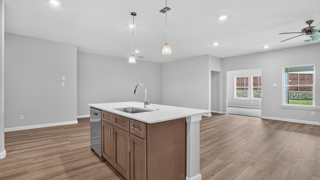 Furnished interior view inside a new home in Sandstone Estates, Granbury (Image 7).