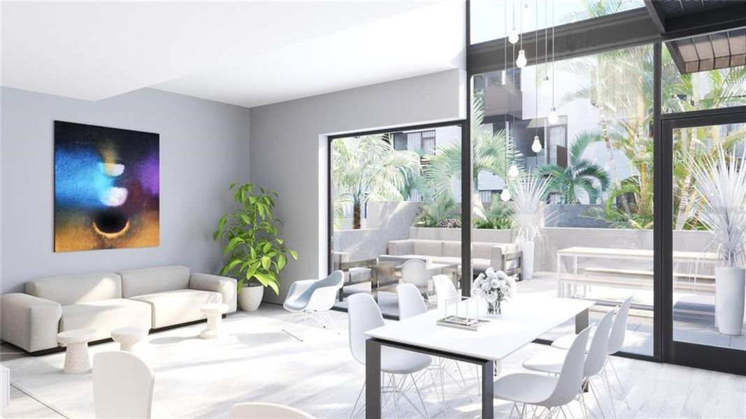 Furnished interior in a model home at Bath and Racquet Residences and Club in Sarasota (Image 9).