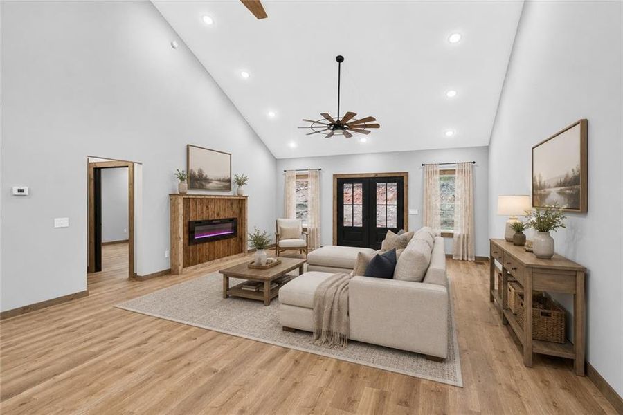 Furnished interior view inside a new home in , Ellijay (Image 5).